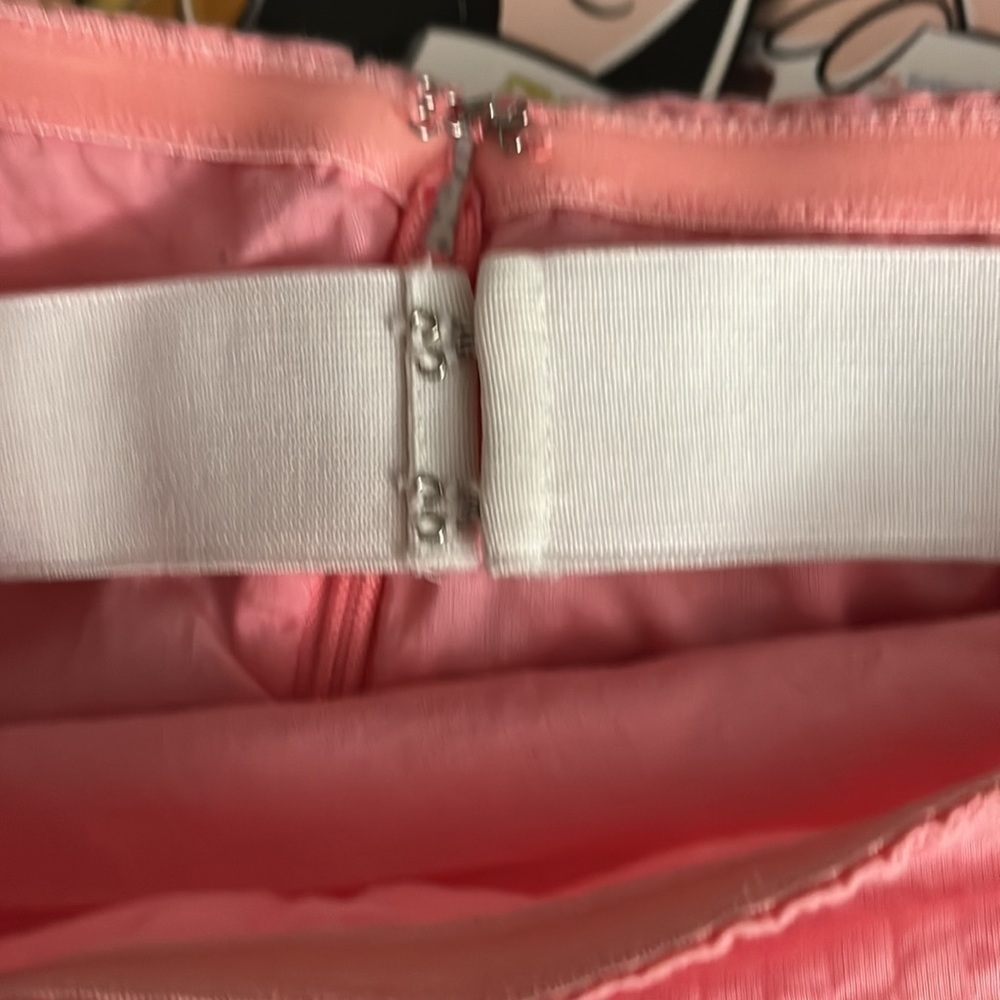 J. Crew 100% Cotton Strapless Lined Peach Colored Dress Size 2 - Picture 4 of 4